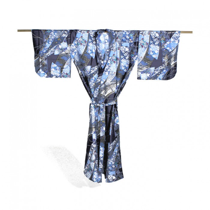 Yukata femme RUBAN Bleu